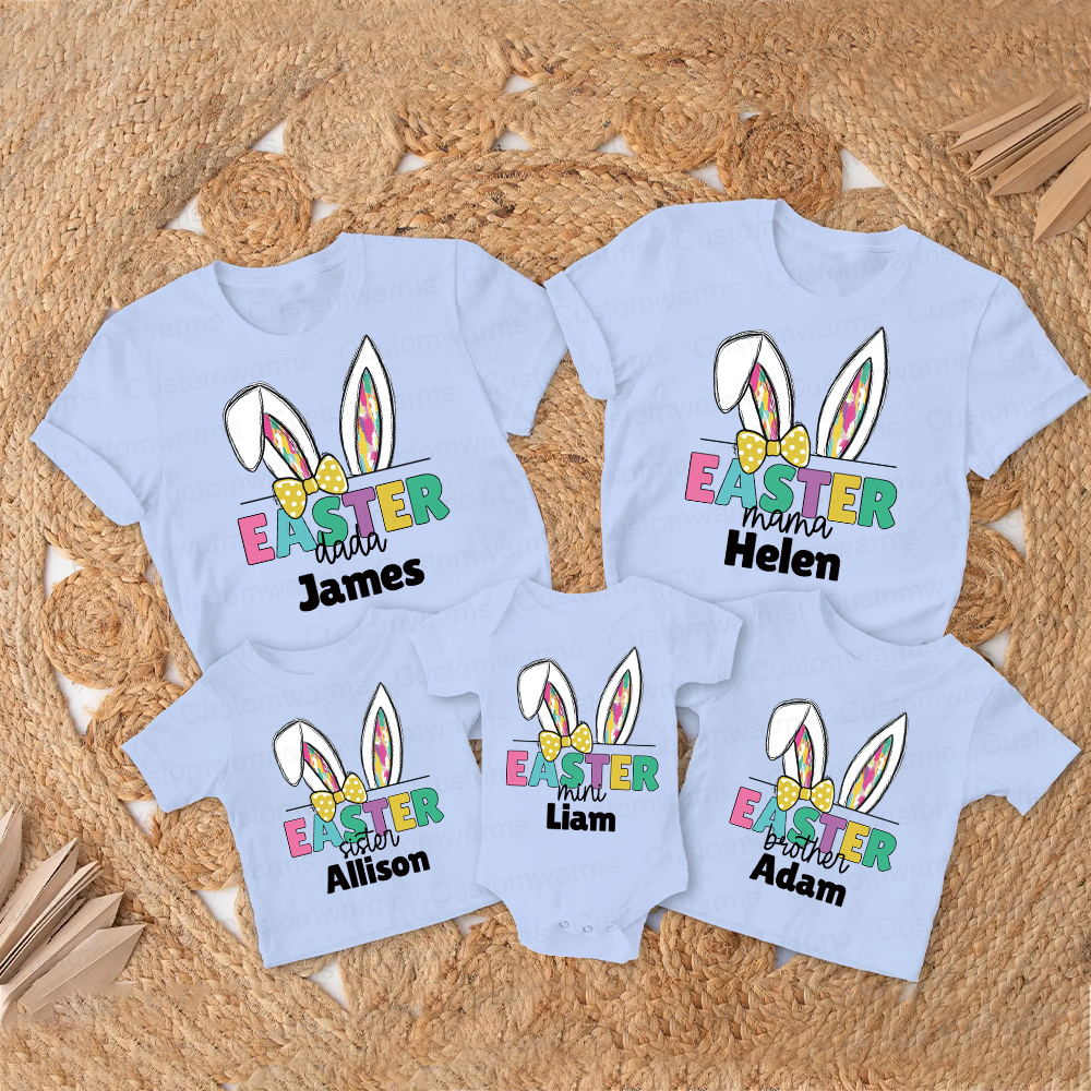 Personalized Family Happy Easter Matching Shirt | CWEaster67