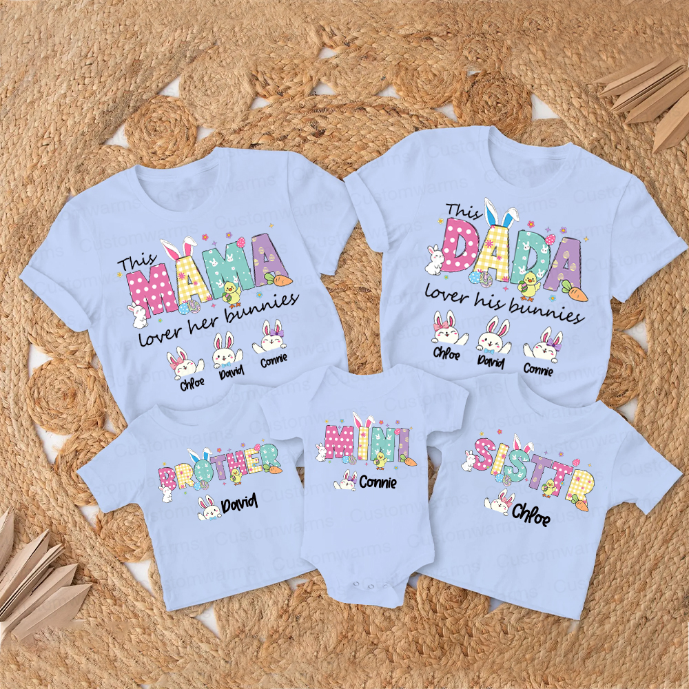 Personalized Family Happy Easter Matching Shirt | CWEaster68