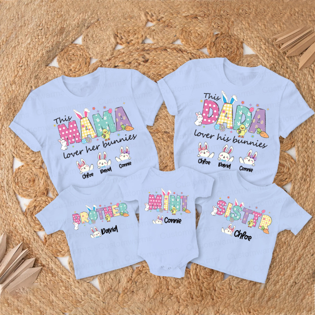 Personalized Family Happy Easter Matching Shirt | CWEaster68