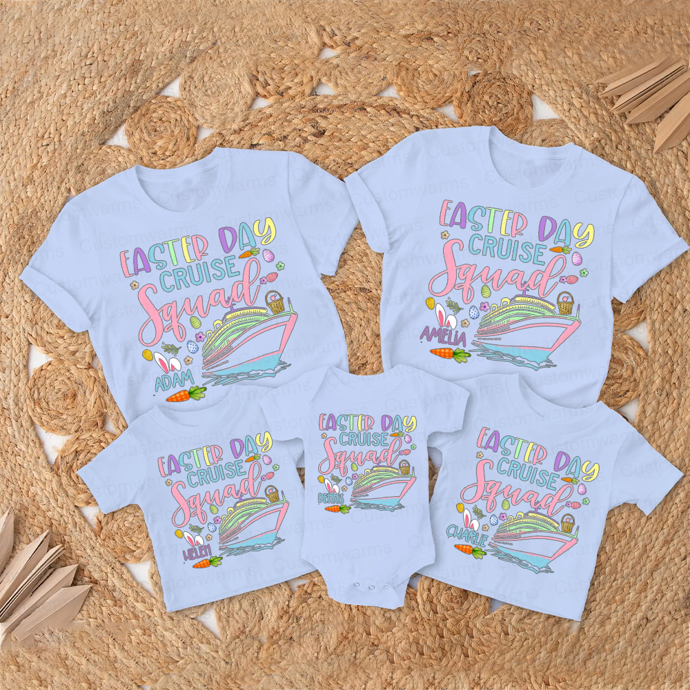 Personalized Family Happy Easter Matching Shirt | CWEaster69