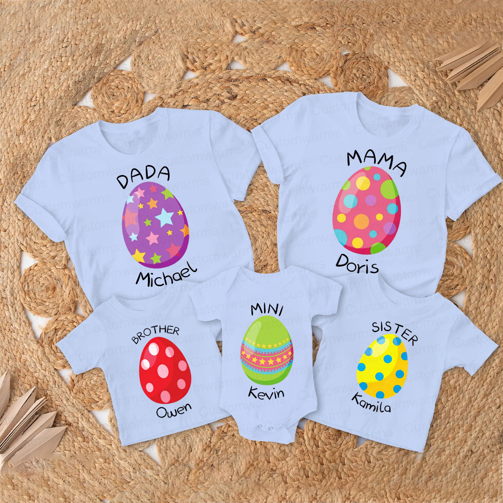 Personalized Family Happy Easter Matching Shirt | CWEaster74