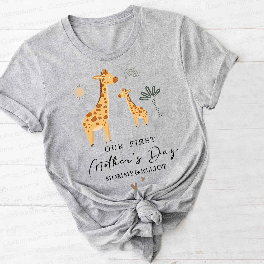 Personalized First Mother's Day Mommy and Baby Outfit | CWFamily28