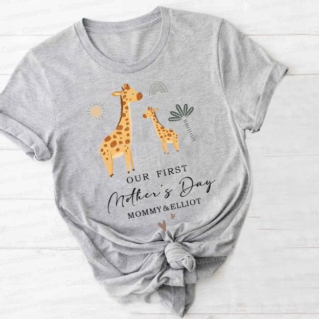 Personalized First Mother's Day Mommy and Baby Outfit | CWFamily28