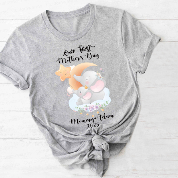 Personalized First Mother's Day Mommy and Baby Outfit | CWFamily41