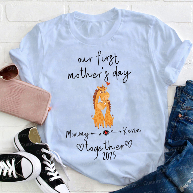 Personalized First Mother's Day Mommy and Baby Outfit | CWFamily43