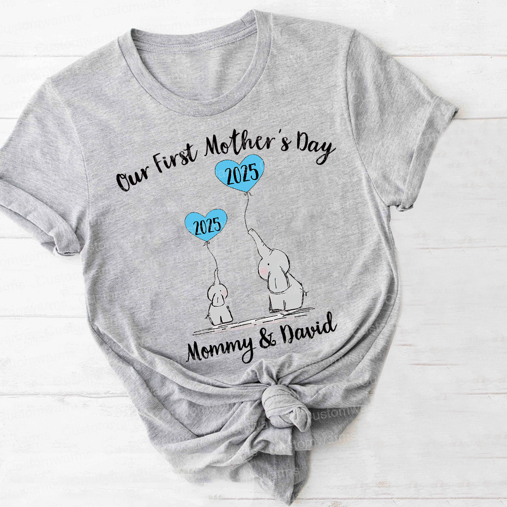 Personalized First Mother's Day Mommy and Baby Outfit | CWFamily48
