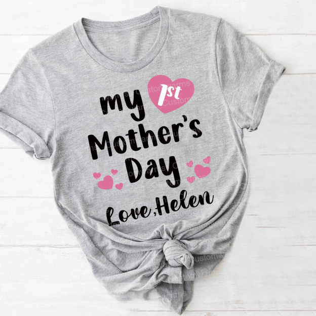 Personalized First Mother's Day Mommy and Baby Outfit | CWFamily49