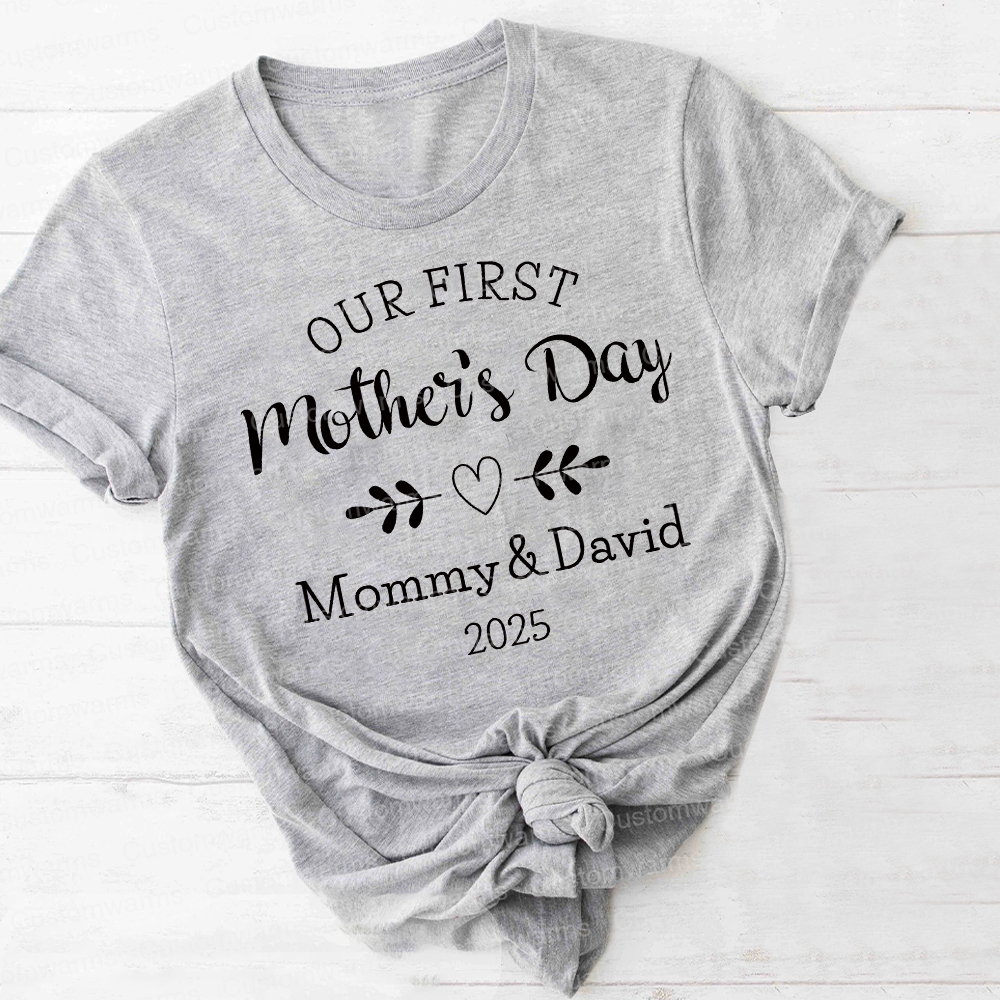 Personalized First Mother's Day Mommy and Baby Outfit | CWFamily50