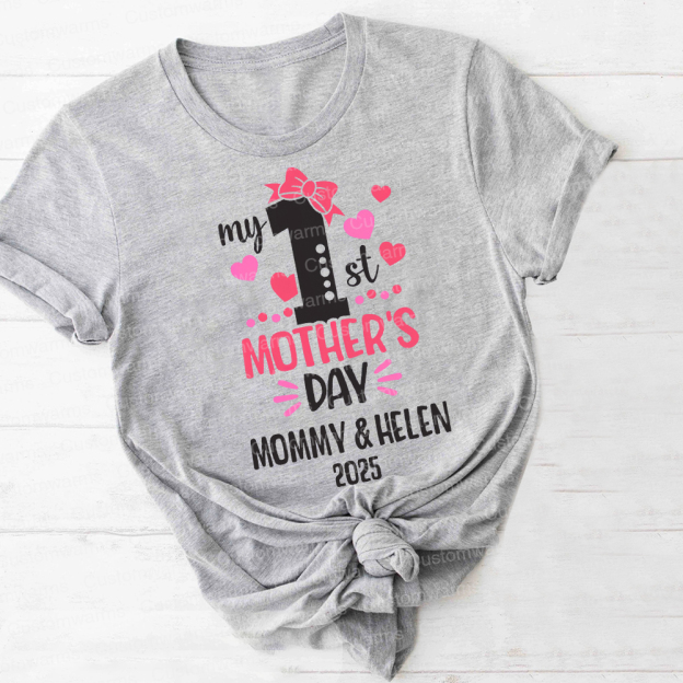 Personalized First Mother's Day Mommy and Baby Outfit | CWFamily53