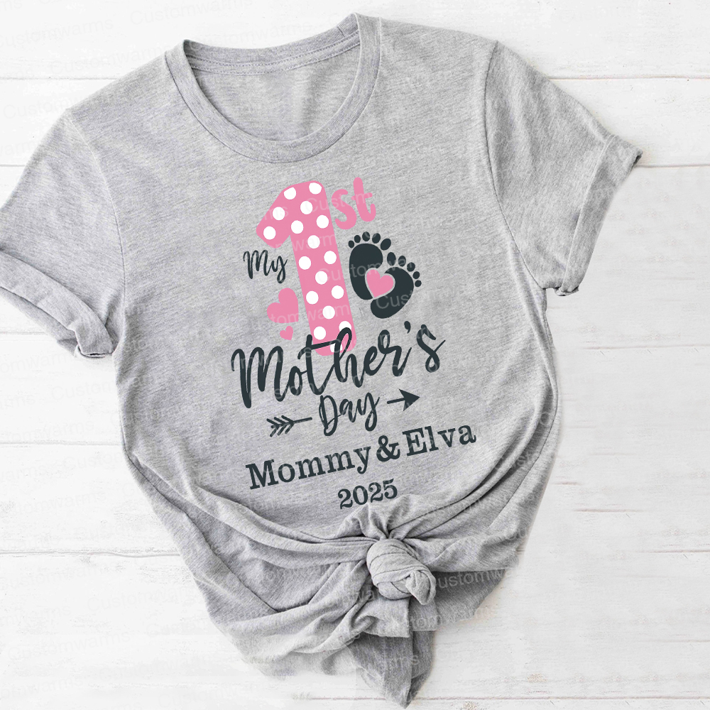 Personalized First Mother's Day Mommy and Baby Outfit | CWFamily54