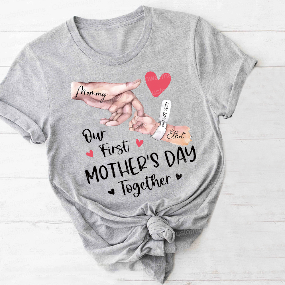 Personalized First Mother's Day Mommy and Baby Outfit | CWFamily57