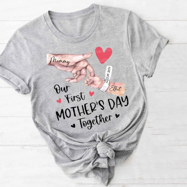 Personalized First Mother's Day Mommy and Baby Outfit | CWFamily57