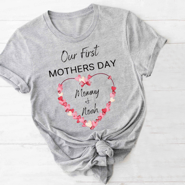 Personalized First Mother's Day Mommy and Baby Outfit | CWFamily59