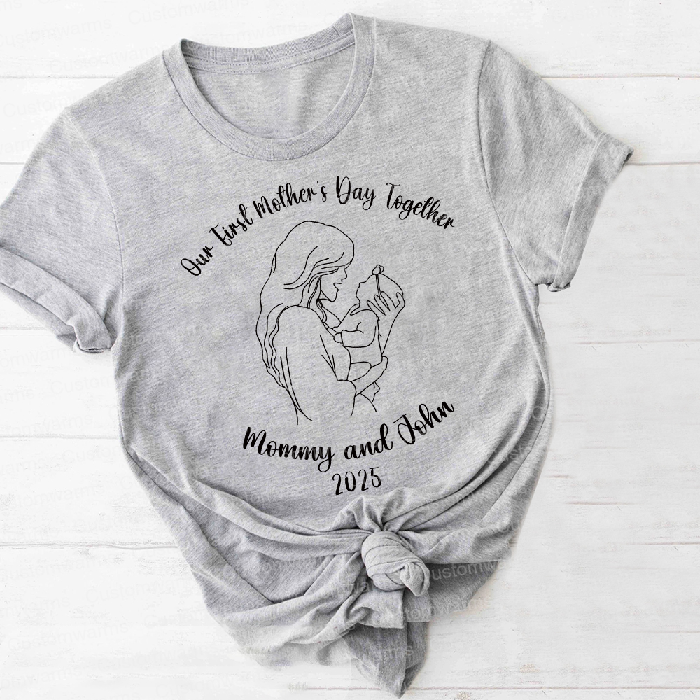 Personalized First Mother's Day Mommy and Baby Outfit | CWFamily61