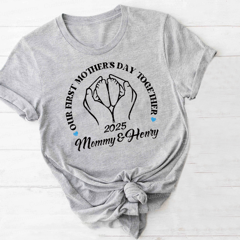 Personalized First Mother's Day Mommy and Baby Outfit | CWFamily63