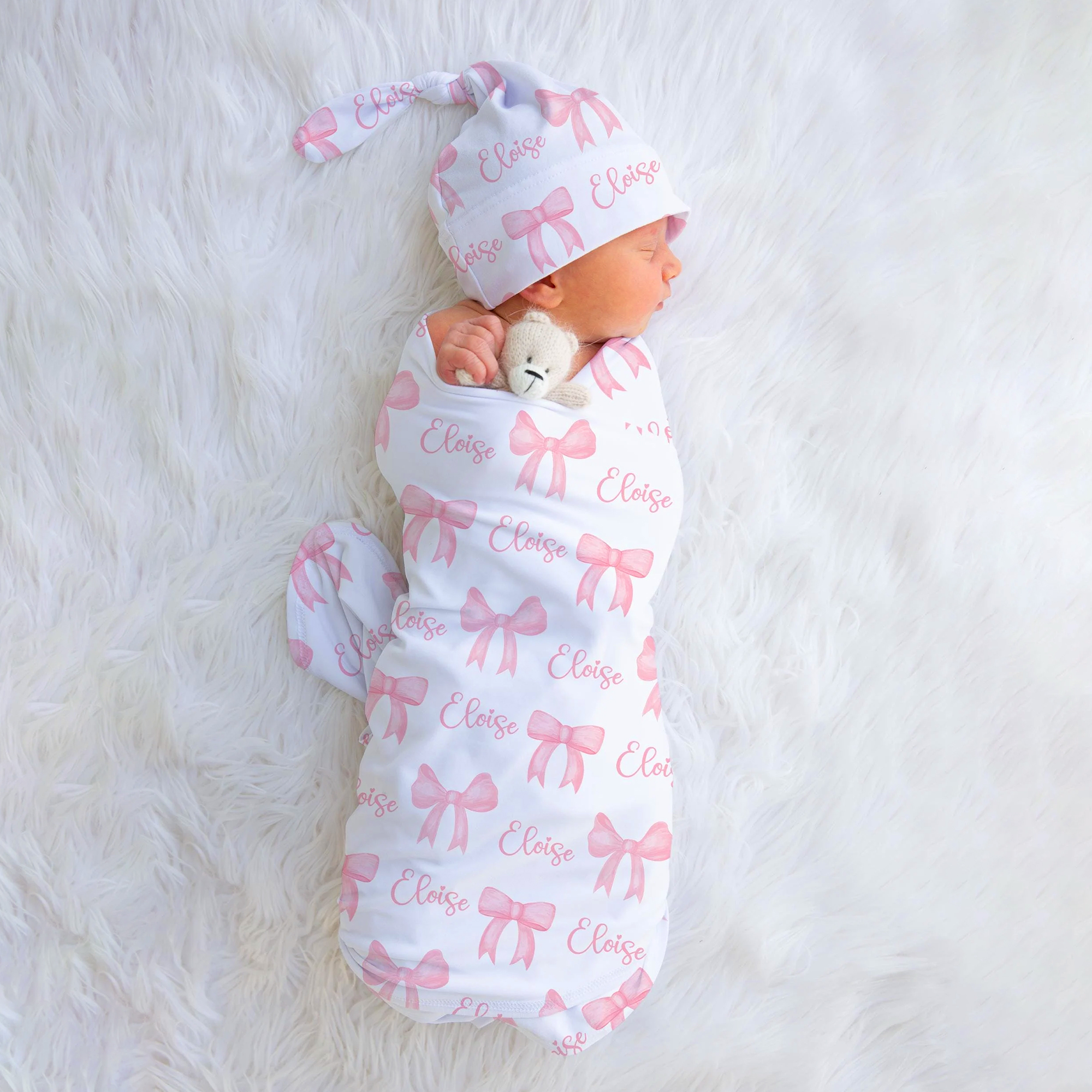 Personalized Baby Swaddle Blanket Set for Comfort & Unique | BBBlanket14