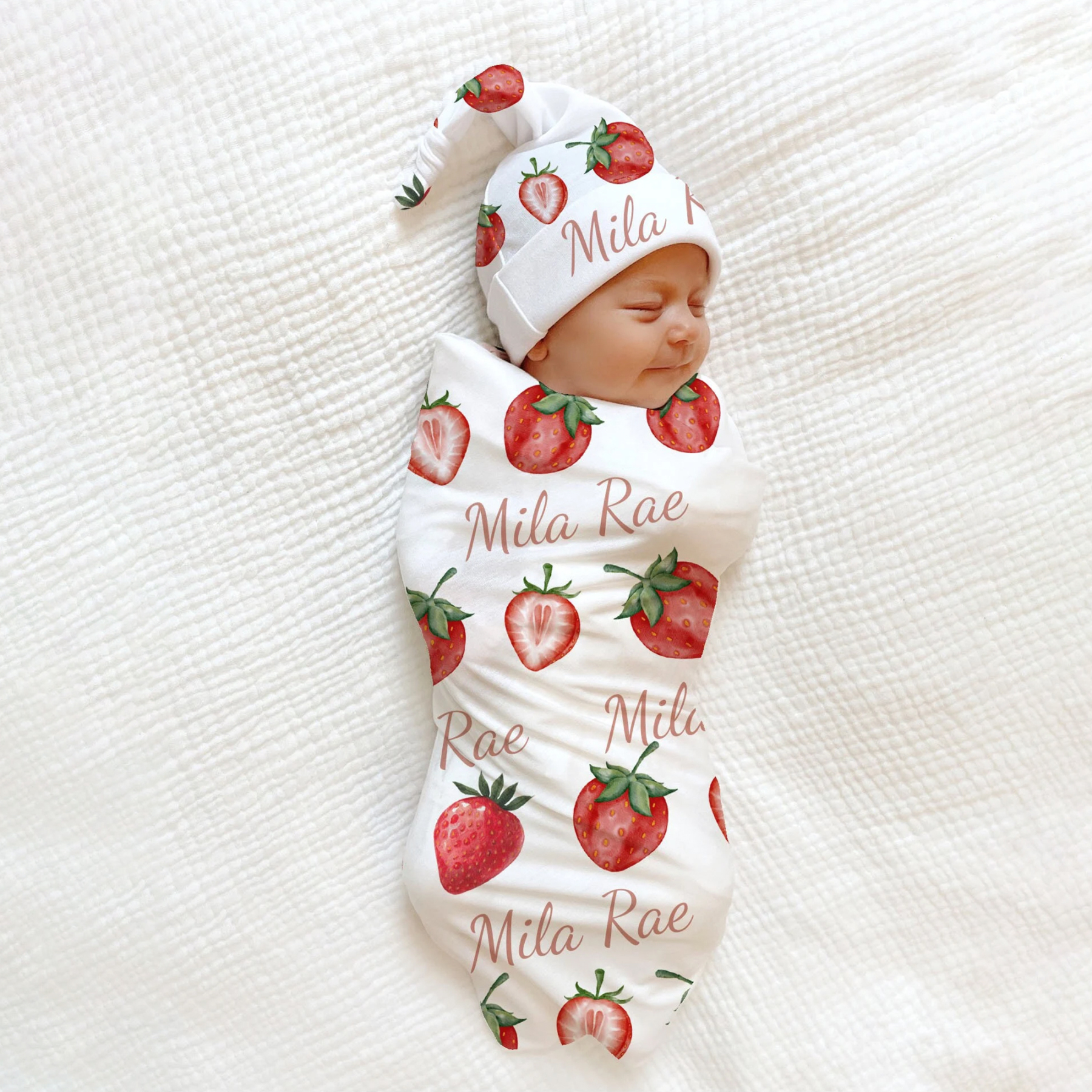 Personalized Baby Swaddle Blanket Set | BBBlanket15