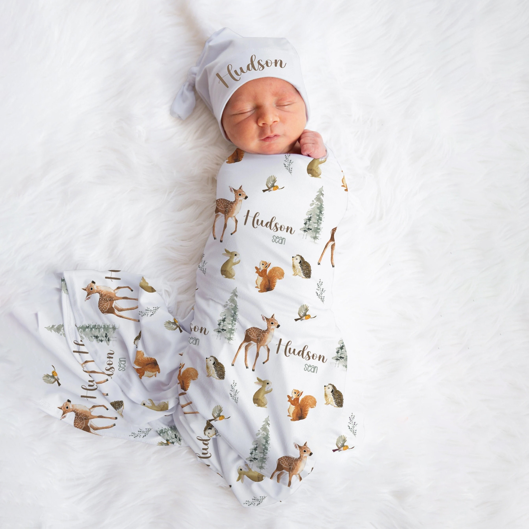 Personalized Baby Swaddle Blanket Set for Comfort & Unique | BBBlanket23