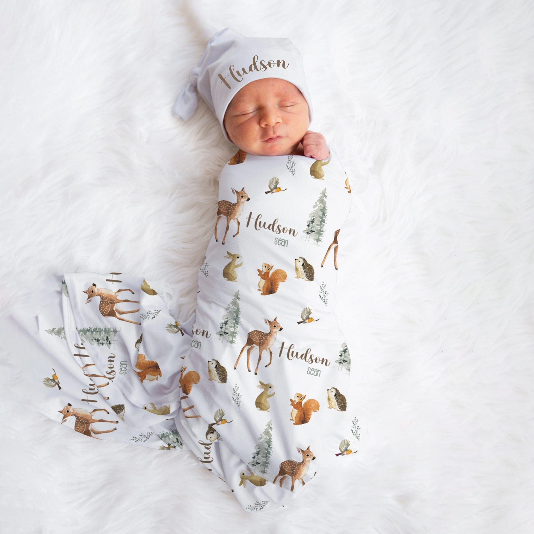 Personalized Baby Swaddle Blanket Set | BBBlanket23