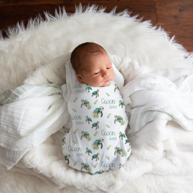 Personalized Baby Swaddle Blanket Set for Comfort & Unique | BBBlanket24