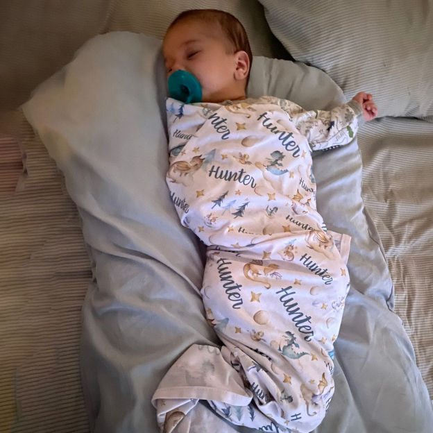 Personalized Baby Swaddle Blanket Set for Comfort & Unique | BBBlanket26