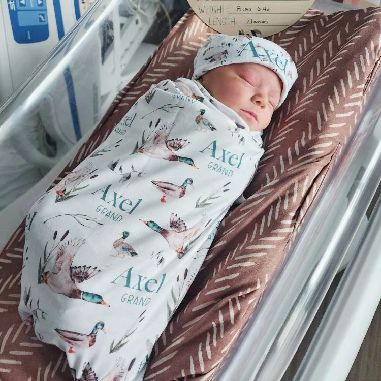 Personalized Baby Swaddle Blanket Set for Comfort & Unique | BBBlanket28