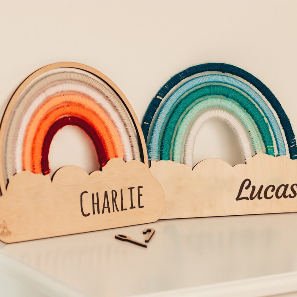 Personalized DIY Rainbow Wooden Kids Craft Kit | CWToy121
