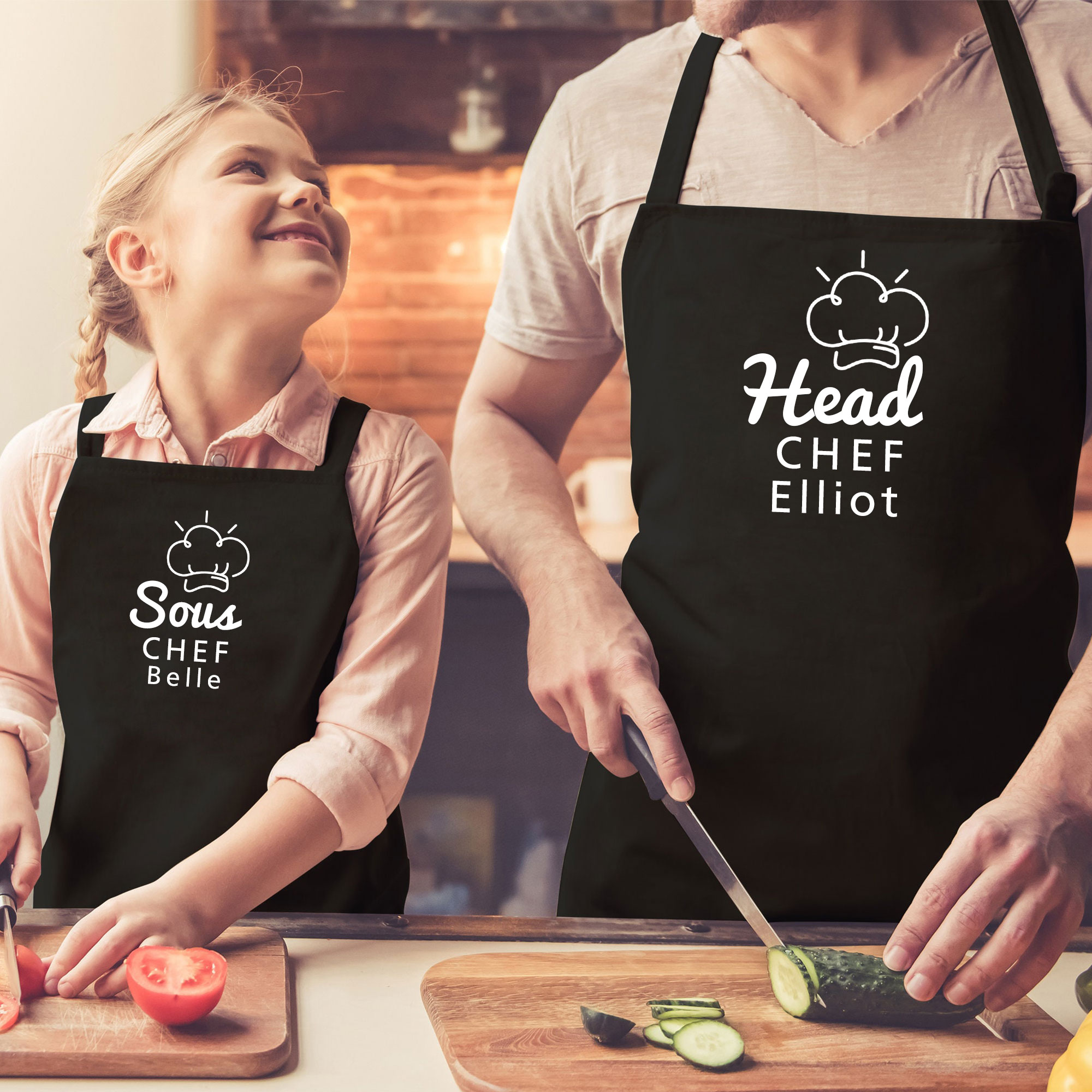 Personalised Multifunctional Waterproof Matching Family Apron | Apron32