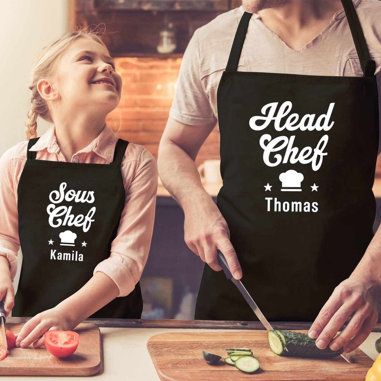 Personalised Multifunctional Waterproof Matching Family Apron | Apron34