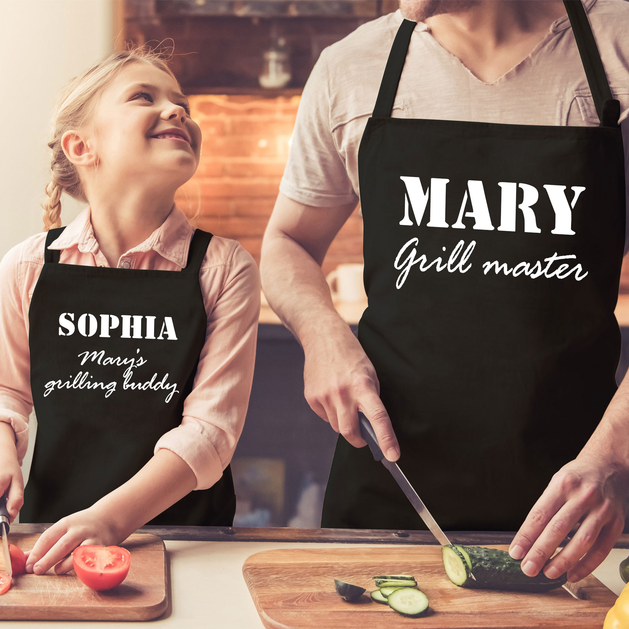 Personalised Multifunctional Waterproof Matching Family Apron | Apron35