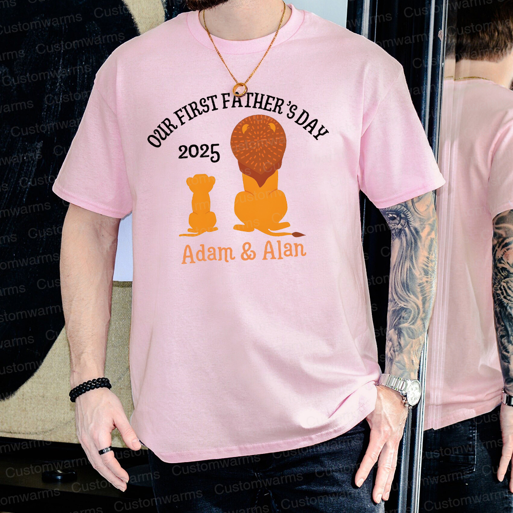 Personalized First Father's Day Daddy and Baby Outfit | CWFamily65