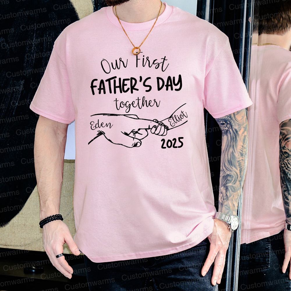 Personalized First Father's Day Daddy and Baby Outfit | CWFamily66