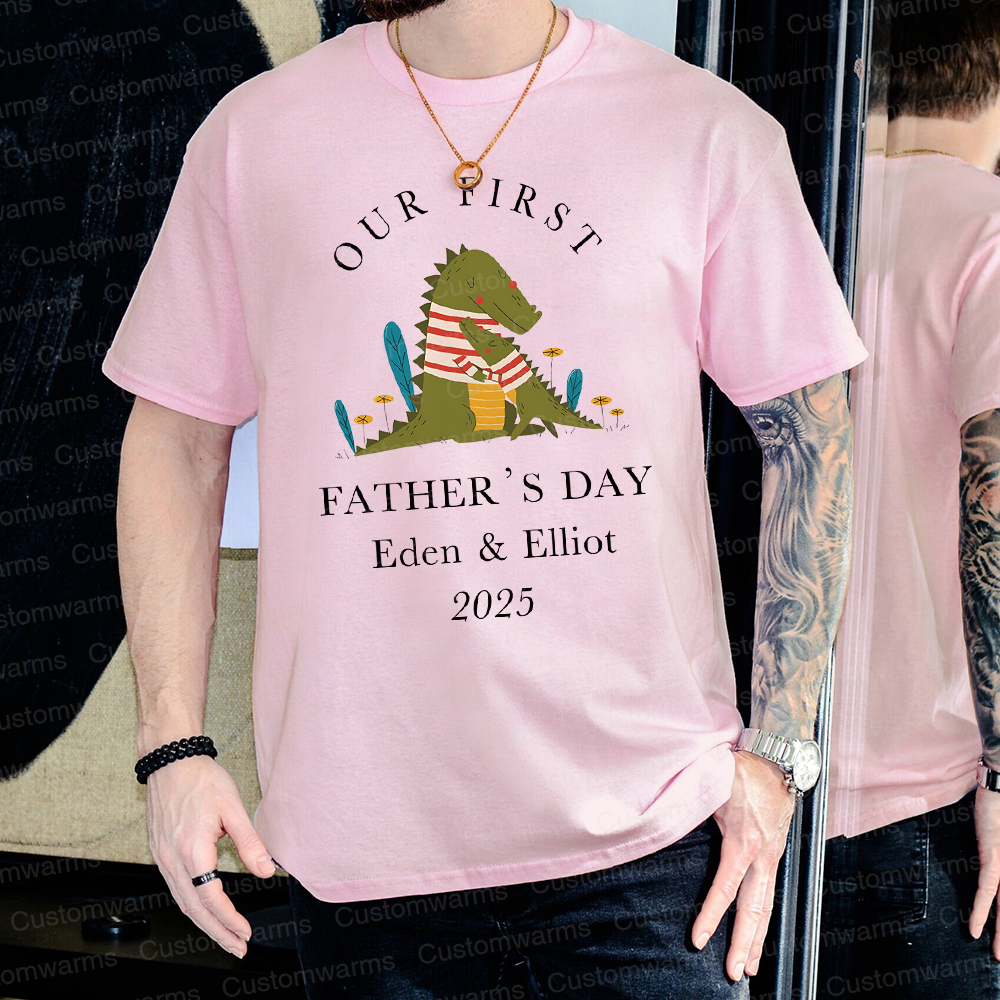 Personalized First Father's Day Daddy and Baby Outfit | CWFamily72