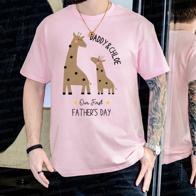 Personalized First Father's Day Daddy and Baby Outfit | CWFamily79