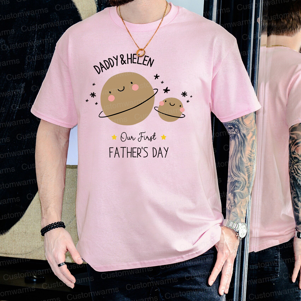 Personalized First Father's Day Daddy and Baby Outfit | CWFamily80