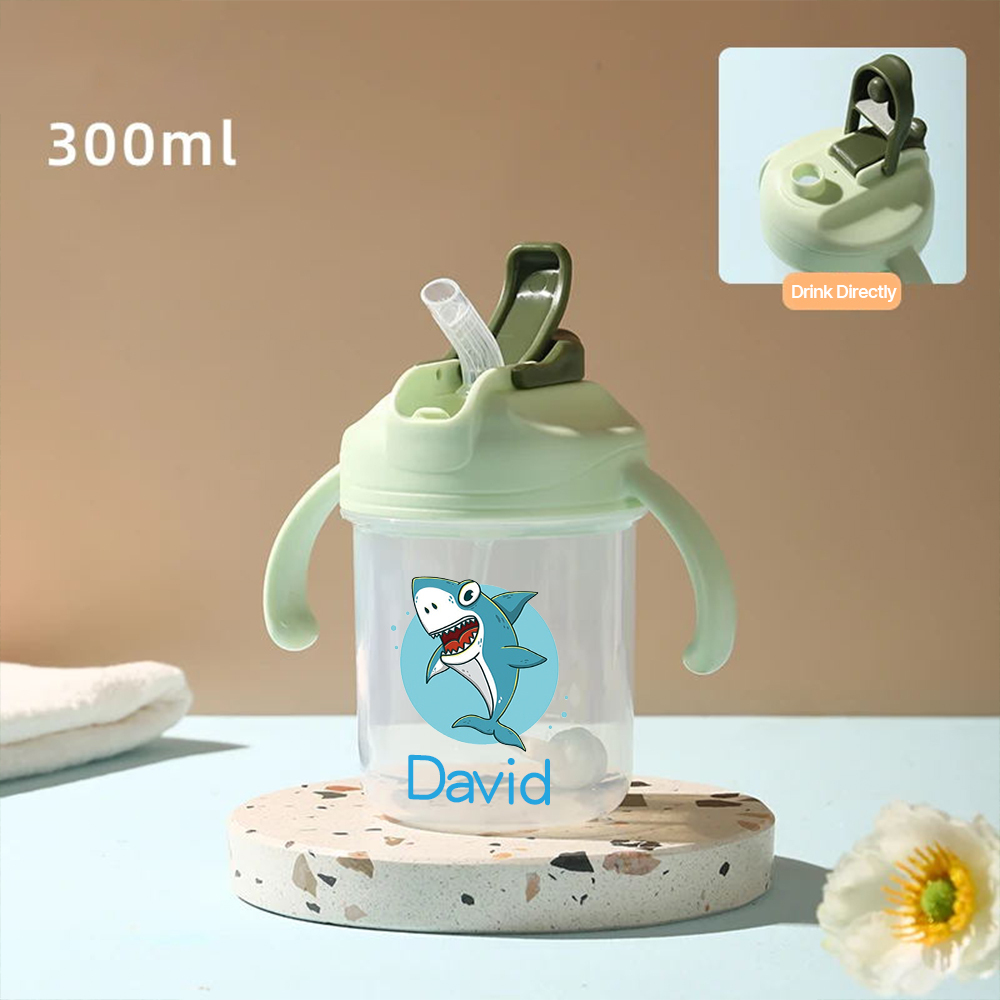 Personalized BPA Free 10oz Mini Portable Water Bottle With Straw | YouBottle70