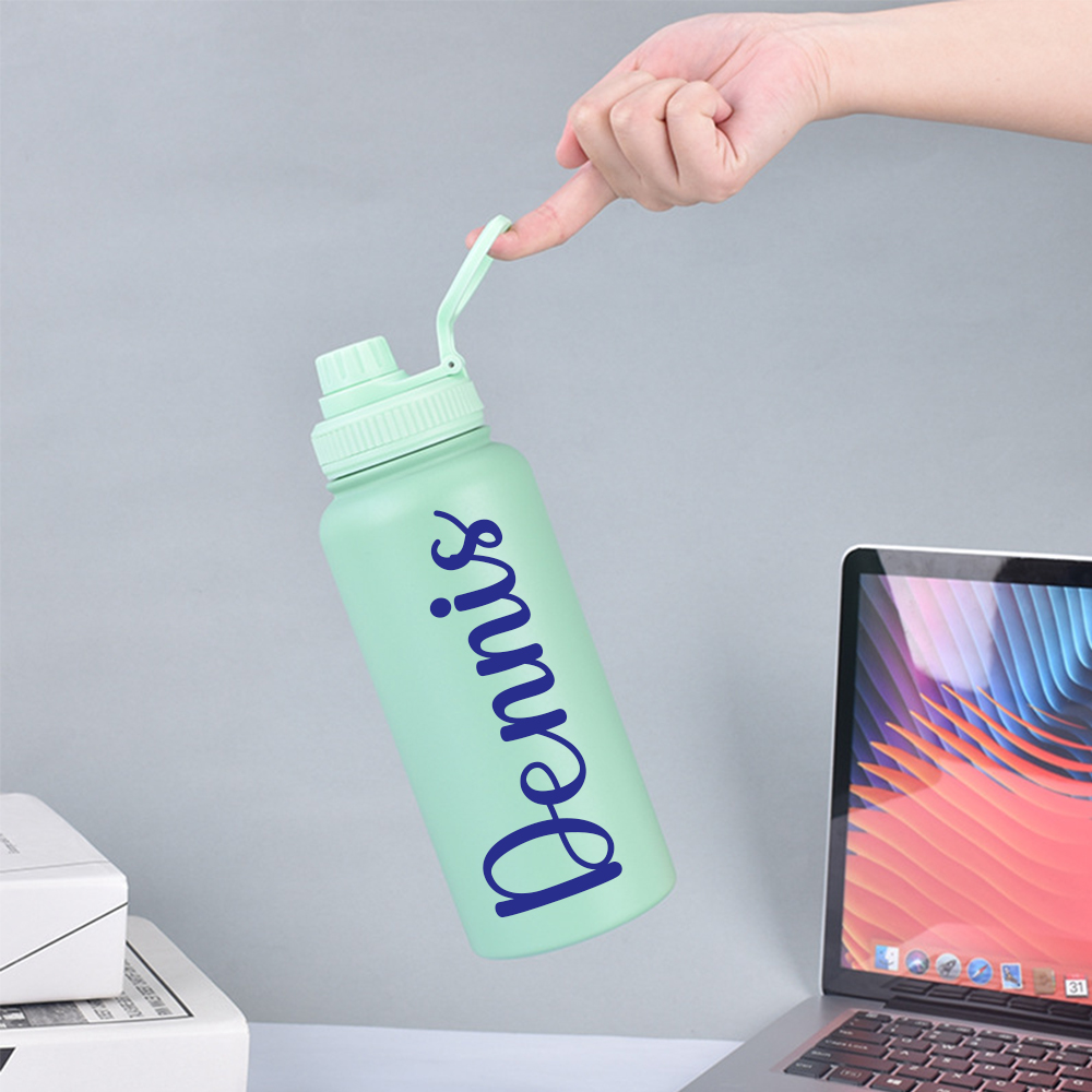 Personalised Stainless Steel 18oz/22oz/25oz/32oz Sports Water Bottles | YouBottle60