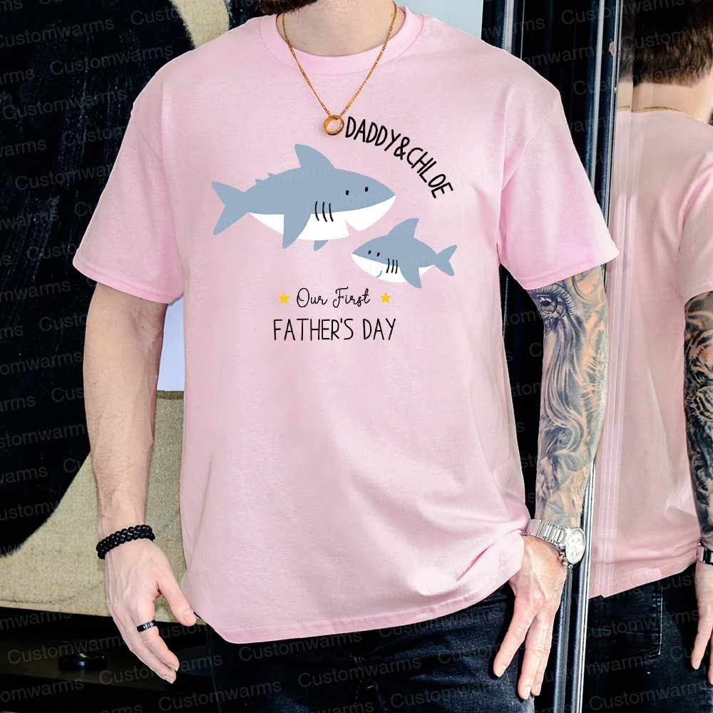 Personalized First Father's Day Daddy and Baby Outfit | CWFamily81