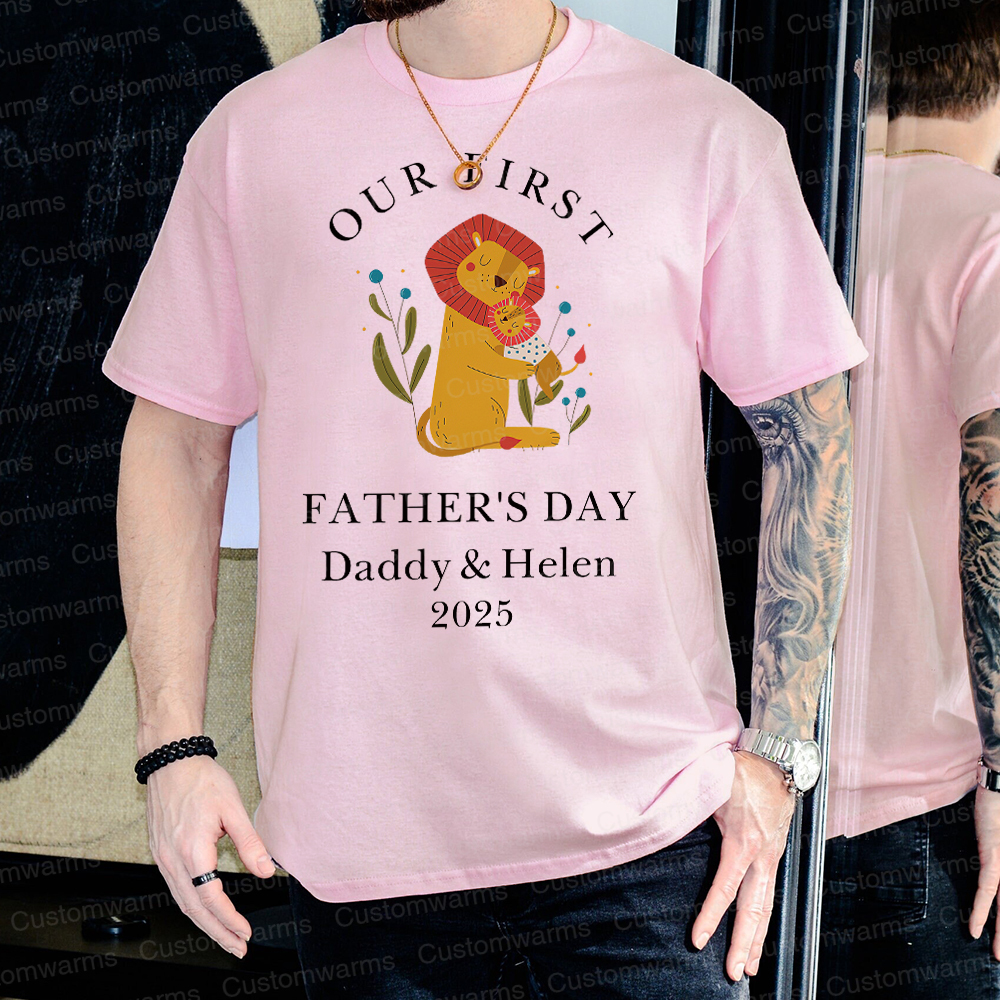 Personalized First Father's Day Daddy and Baby Outfit | CWFamily83