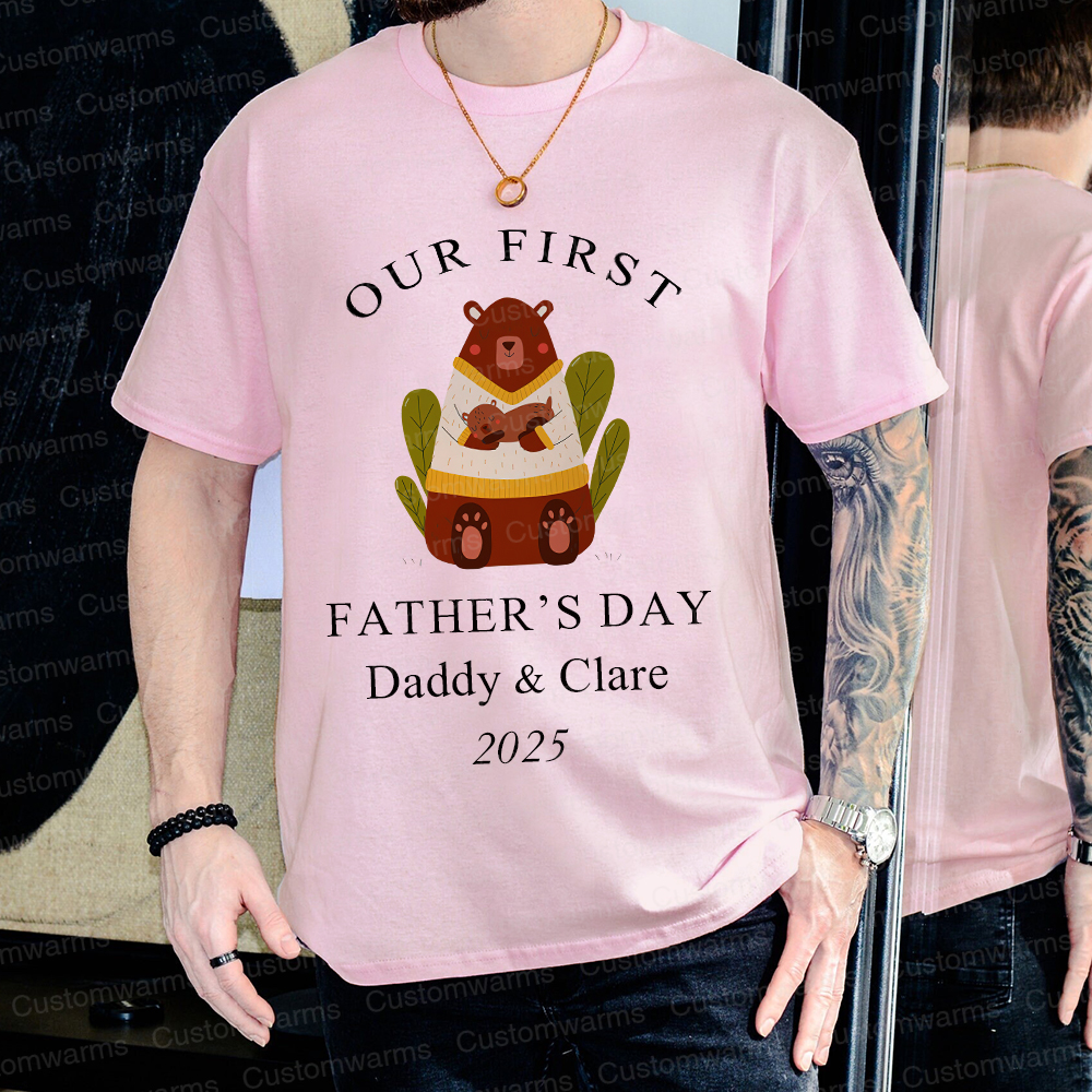 Personalized First Father's Day Daddy and Baby Outfit | CWFamily84