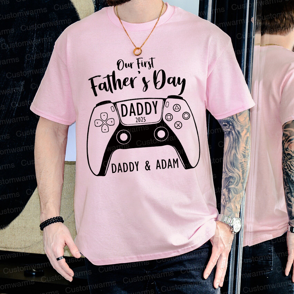 Personalized First Father's Day Daddy and Baby Outfit | CWFamily85