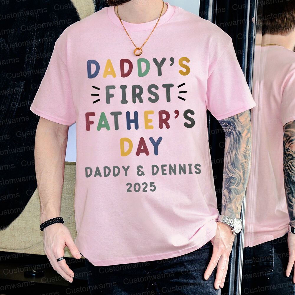 Personalized First Father's Day Daddy and Baby Outfit | CWFamily86