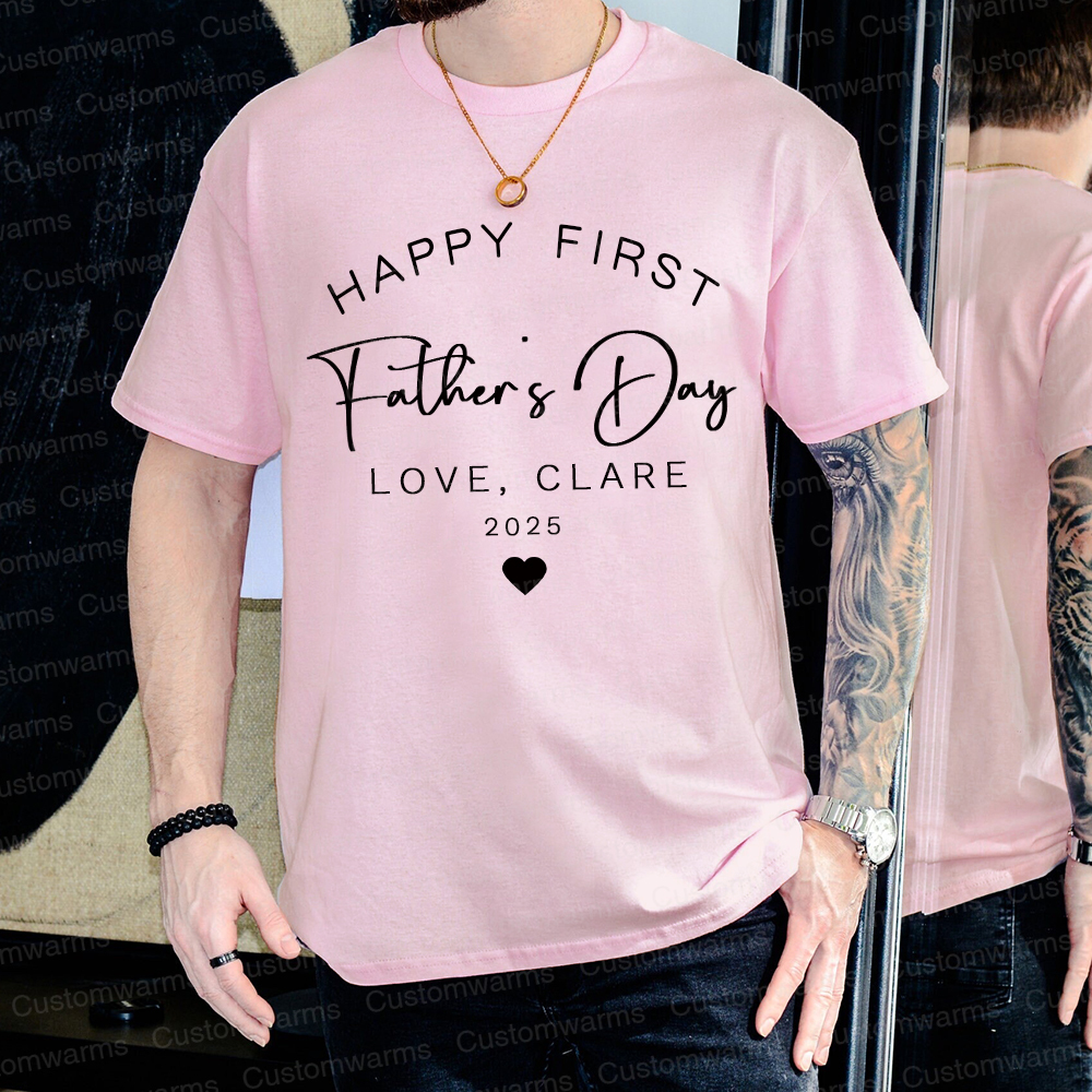 Personalized First Father's Day Daddy and Baby Outfit | CWFamily89