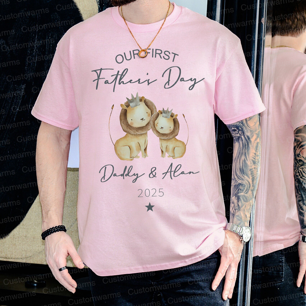 Personalized First Father's Day Daddy and Baby Outfit | CWFamily90