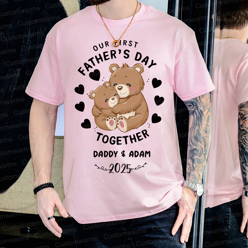 Personalized First Father's Day Daddy and Baby Outfit | CWFamily92