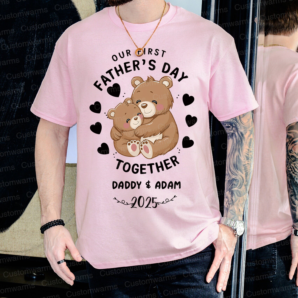 Personalized First Father's Day Daddy and Baby Outfit | CWFamily92