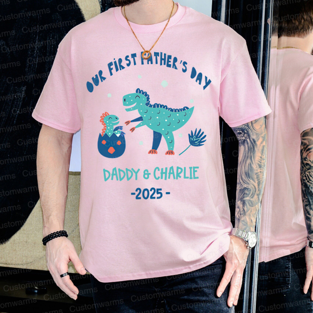 Personalized First Father's Day Daddy and Baby Outfit | CWFamily93