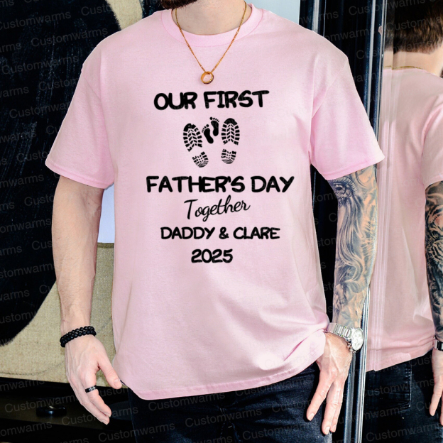 Personalized First Father's Day Daddy and Baby Outfit | CWFamily101