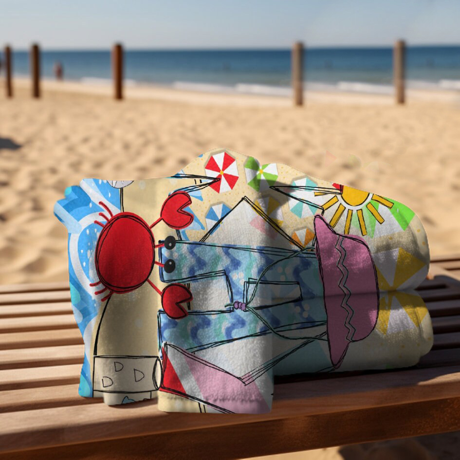 Personalized Lovely Kid Towel for Summer & Beach | CWTowel162
