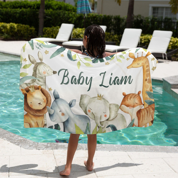 Personalized Lovely Kid Towel for Summer & Beach | CWTowel166